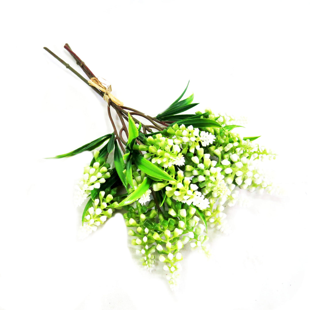 Meadow Alba Bunch
Product Description
Bring the beauty of nature indoors with the Meadow Alba Bunch. This stunning arrangement features 23 artificial white hyacinth blooms, expertly crafted to capture their natural elegance. Perfect for adding a touch of serenity to any space.
Key Features:
Length: 36cm
Material: Artificial flowers
Color: White hyacinth with green leaves
Usage: Home decor, arrangement, centerpiece.

