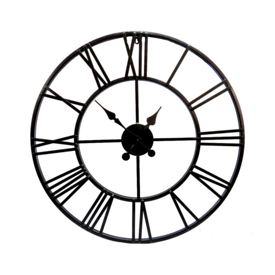 Introducing About Time, the perfect wall clock for your home or office. Made with durable metal, it adds a touch of sophistication to any room. Measuring at 78CMD, it's the perfect size to make a statement without being too overwhelming. Keep track of time in style with About Time.Unique Boys.