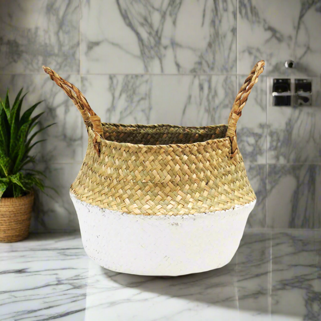 Belly Belly Beaut - Natural Elegance Planter from Unique Boys
Elevate Your Garden Style
Introducing the Belly Belly Beaut, a stunning natural seagrass planter perfect for modern garden displays. Combining style and functionality, this versatile planter folds down into a bowl shape for easy transport.