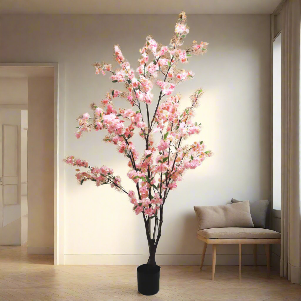 Blossom Tree - Elegant Elegance from Unique Boys
Bring Timeless Charm to Your Space
Discover the breathtaking beauty of our Blossom Tree, standing tall at 165cm. This stunning artificial tree boasts multiple stems adorned with delicate pink-shaded blossoms, perfect for adding elegance to any setting.