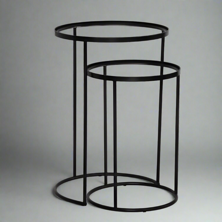 Metal Nesting stand set of 2