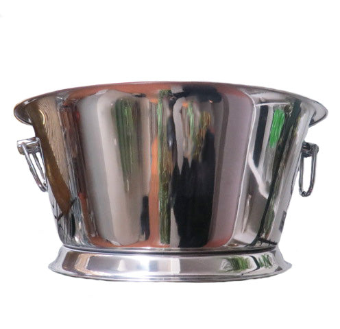 Impress your guests with the Celebration Tub! This stainless steel party tub boasts a high mirror finish and beautifully constructed handles. With a generous 37.5cm diameter and 19.5cm height, it's perfect for filling with ice, wine, or even pots of orchids. Versatile, durable, and a must-have for any celebration-unique interiors