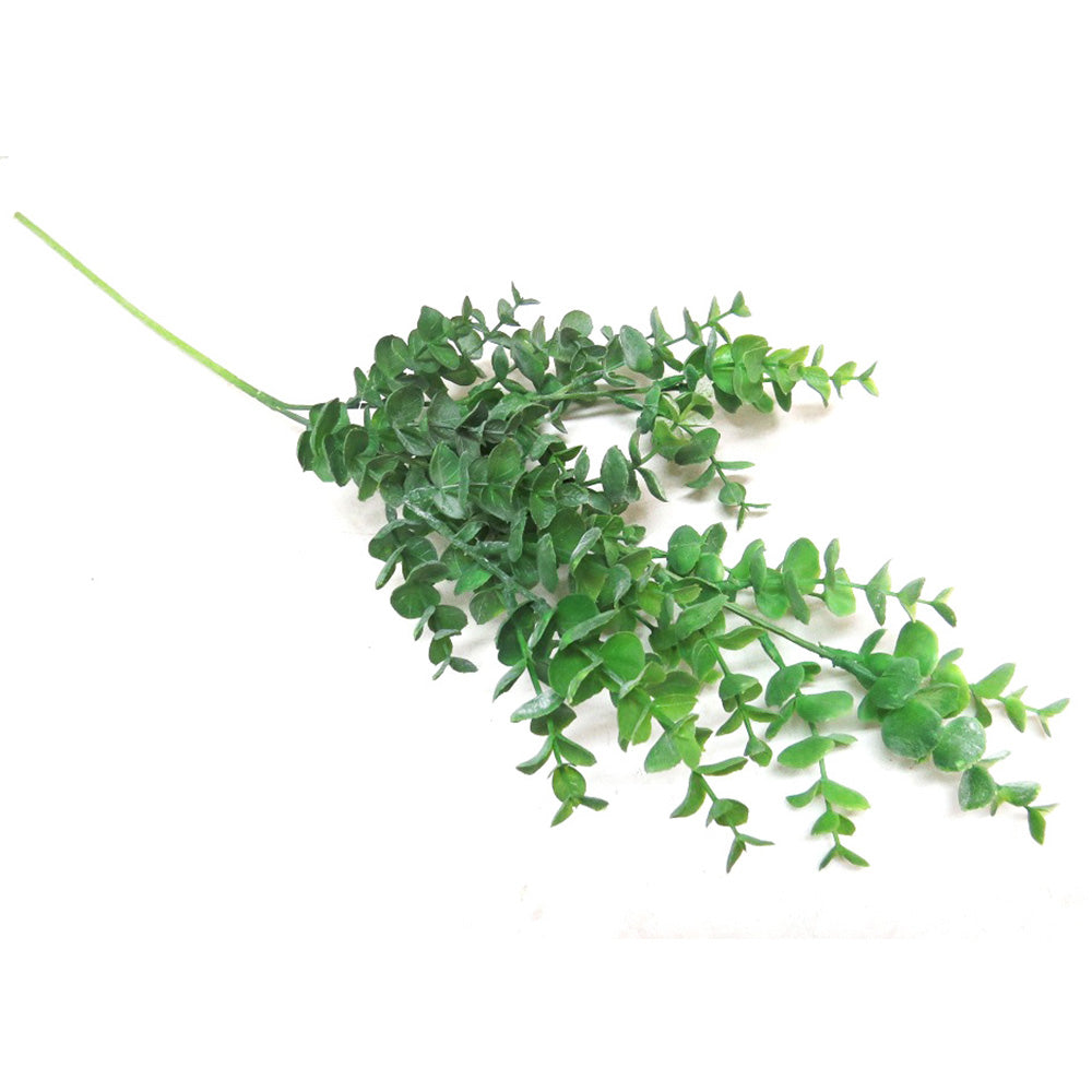 Enhance your space with our 70cm Euca Greenery Stem. Made with realistic artificial green eucalyptus leaves, it adds a touch of nature to any room without the maintenance. Perfect for adding greenery to your home or office, this stem offers a fresh and natural look all year round-UNIQUE INTERIORS