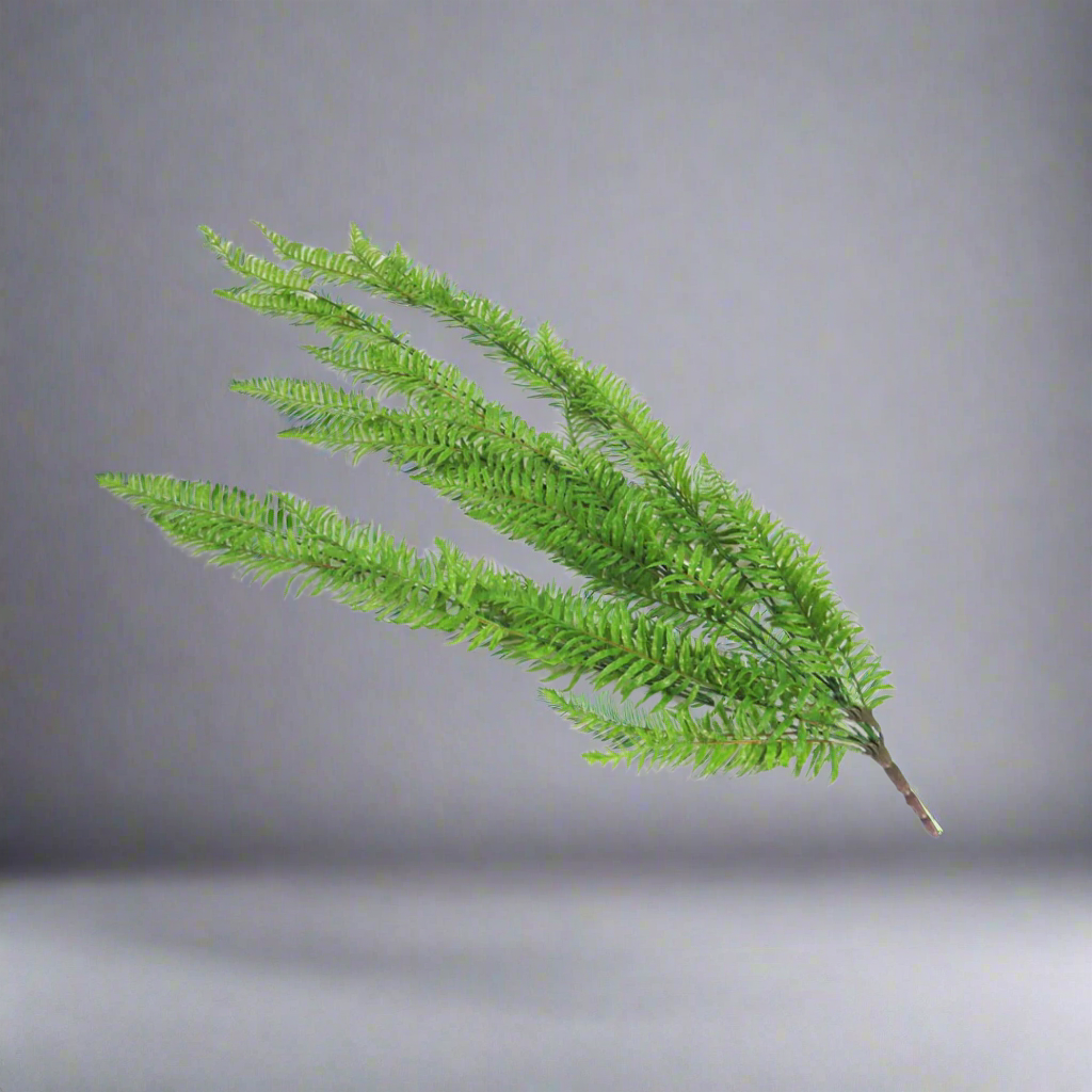 Fern Cedarberg Artificial Plant
Bring the tranquility of nature indoors with the stunning Fern Cedarberg artificial plant. Standing tall at 105cm, this remarkably lifelike piece features delicate, lush greenery that adds a touch of serenity to any room.
Details
Size: 105cm length
Material: High-quality artificial plants for a realistic appearance
Style: Timeless, low-maintenance decor perfect for busy homes or offices

