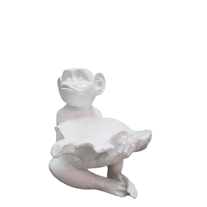 Finnegan Monkey Decor
Bring a touch of playfulness and whimsy to your space with the charming Finnegan Monkey. Measuring 33 x 28 x 30cm, this delightful white monkey figurine sits with an irresistible charm that's sure to delight both kids and adults. Crafted from high-quality materials, Finnegan adds a unique and characterful touch to any room, making it the perfect conversation starter.
Details
Size: 33cm width x 28cm depth x 30cm height