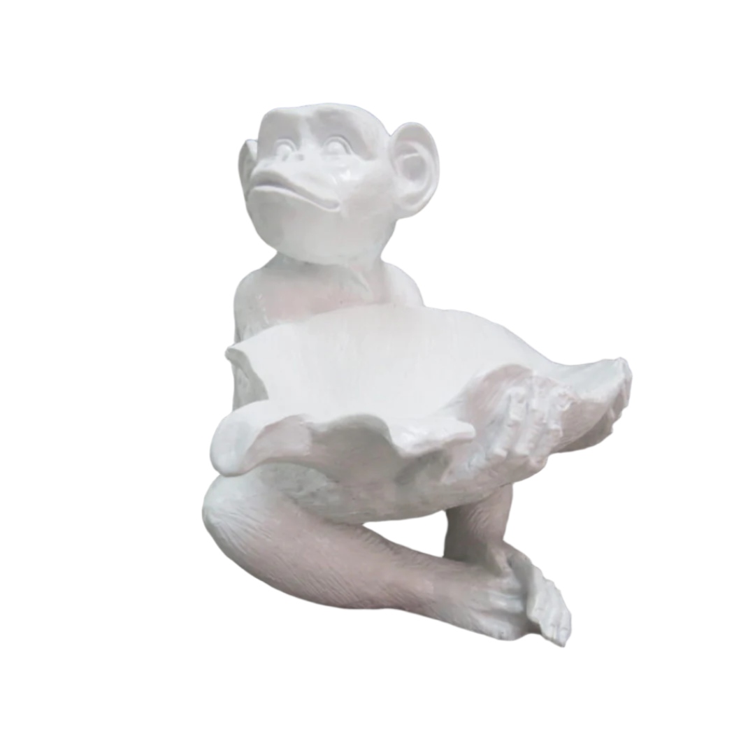 Finnegan Monkey Decor
Bring a touch of playfulness and whimsy to your space with the charming Finnegan Monkey. Measuring 33 x 28 x 30cm, this delightful white monkey figurine sits with an irresistible charm that's sure to delight both kids and adults. Crafted from high-quality materials, Finnegan adds a unique and characterful touch to any room, making it the perfect conversation starter.
Details
Size: 33cm width x 28cm depth x 30cm height
