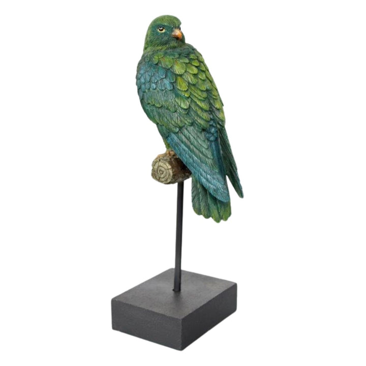 Green eagle on stand