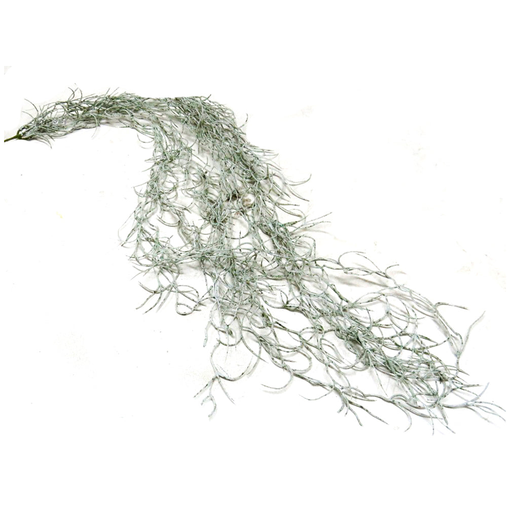 Experience the beauty of fall with our Spanish Moss. With a realistic fall of 100cml of "grandfather's beard" and a wonderful grey color, this product will add a touch of nature to any decor. Perfect for those seeking a touch of elegance and sophistication in their home-UNIQUE INTERIORS