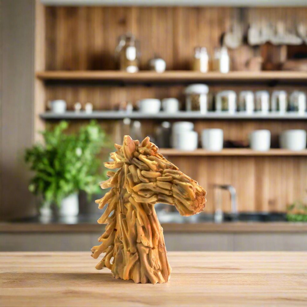 Godfather Horse - Driftwood Sculpture
Elevate your home décor with the unique Godfather Horse driftwood sculpture. Handcrafted from 850g of natural materials, this stunning piece features a horse head design that adds character to any interior.