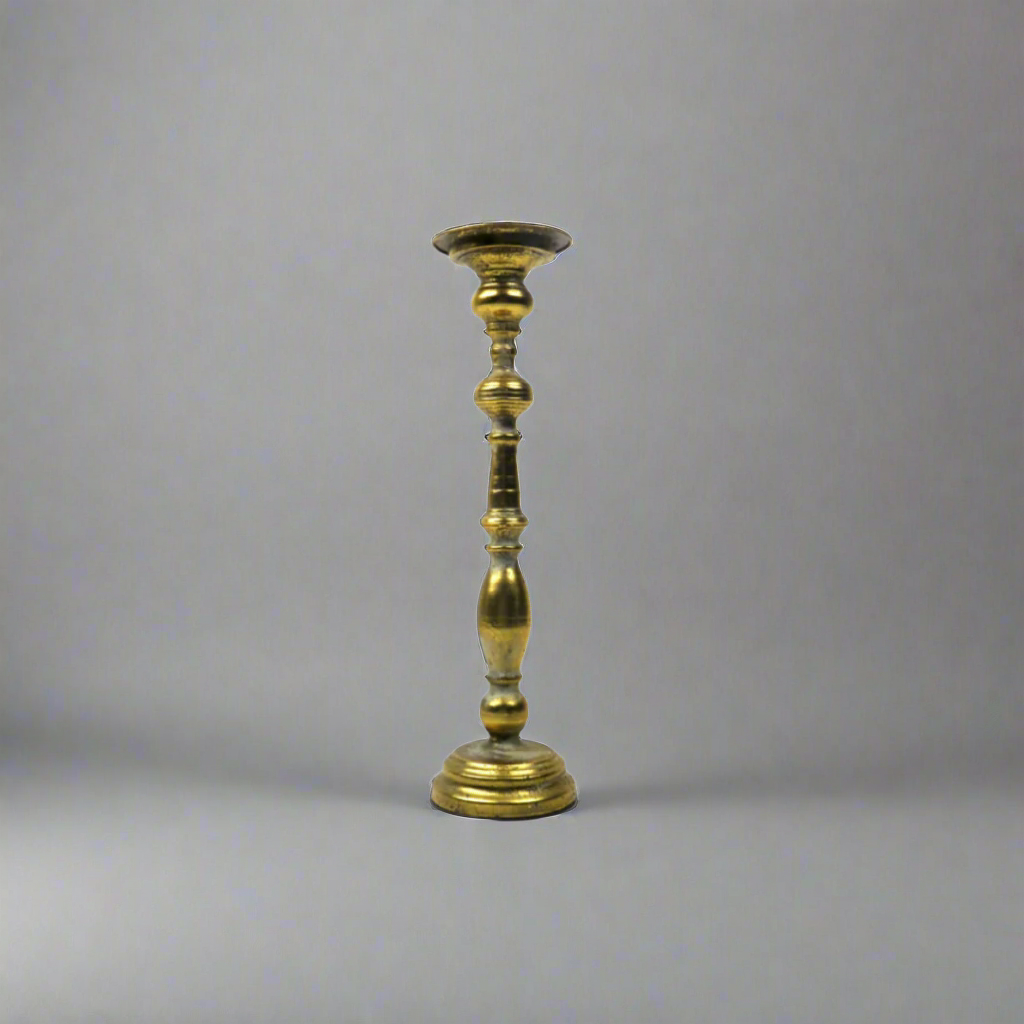 Identity Candleholder - Elegant Ambiance
Elevate your decor with the stunning Identity Candleholder, featuring a sleek 12cm diameter top and standing tall at 44.5cm. This exquisite candleholder boasts a well-weighted base for stability and an elegant antique gold finish that adds a touch of sophistication to any room.