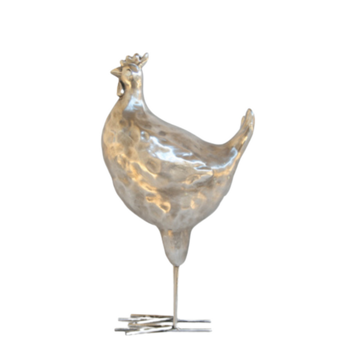 SILVER COCK 33X17CM Crafted from high-quality silver, the SILVER COCK 33X17CM is a stunning piece of art. With a sleek design and a size of 33X17CM, this sculpture will add a touch of elegance to any space. Perfect for art lovers and collectors, this item is a must-have for any sophisticated interior.  Delivery 5 to 7 working days