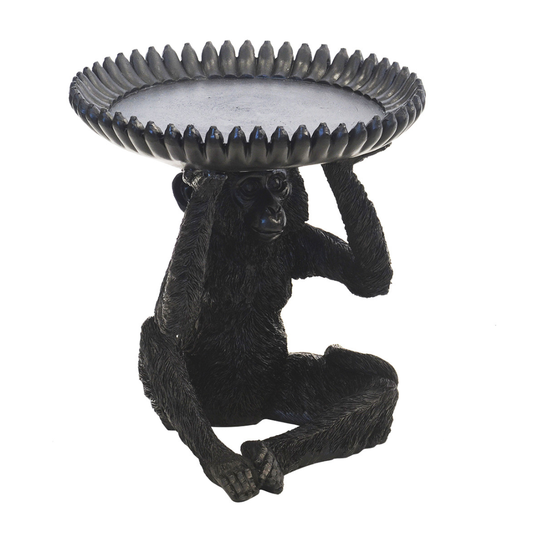 Large Black Resin Monkey Banana Bowl
Add a touch of sophistication and whimsy to your home decor with this stunning large black resin monkey banana bowl. Expertly crafted to make a statement, its classic aesthetic and impressive size ensure it's a perfect centerpiece for any room.
Product Details:
Size: 28CM (H) x 26CM (D) (11 inches x 10.2 inches)
Material: High-quality resin, ensuring durability and longevity
Color: Black, creating a sleek and modern look
Design: Intricately designed monkey banana pattern