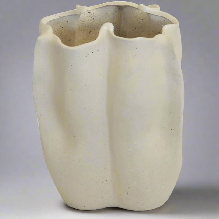 Ceramic sculpture vase large