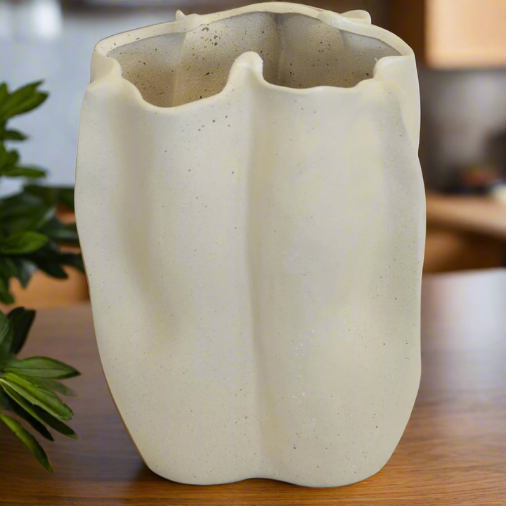 Ceramic sculpture vase large