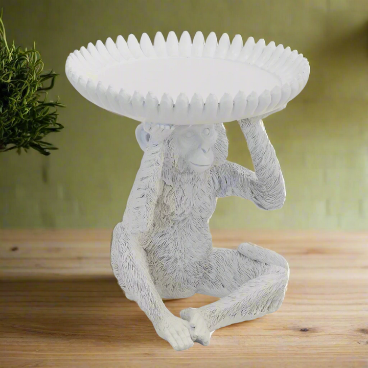 Large White Resin Monkey Banana Bowl
Elevate your home decor with this stunning large white resin monkey banana bowl, expertly crafted to add a touch of classic elegance to any room. Its impressive size and intricate design make it a perfect statement piece for your interior.
Product Details:
Size: 28CM (H) x 26CM (D) (11 inches x 10.2 inches)
Material: High-quality resin, ensuring durability and longevity
Color: White, creating a clean and modern look
Design: Intricately designed monkey banana pattern
