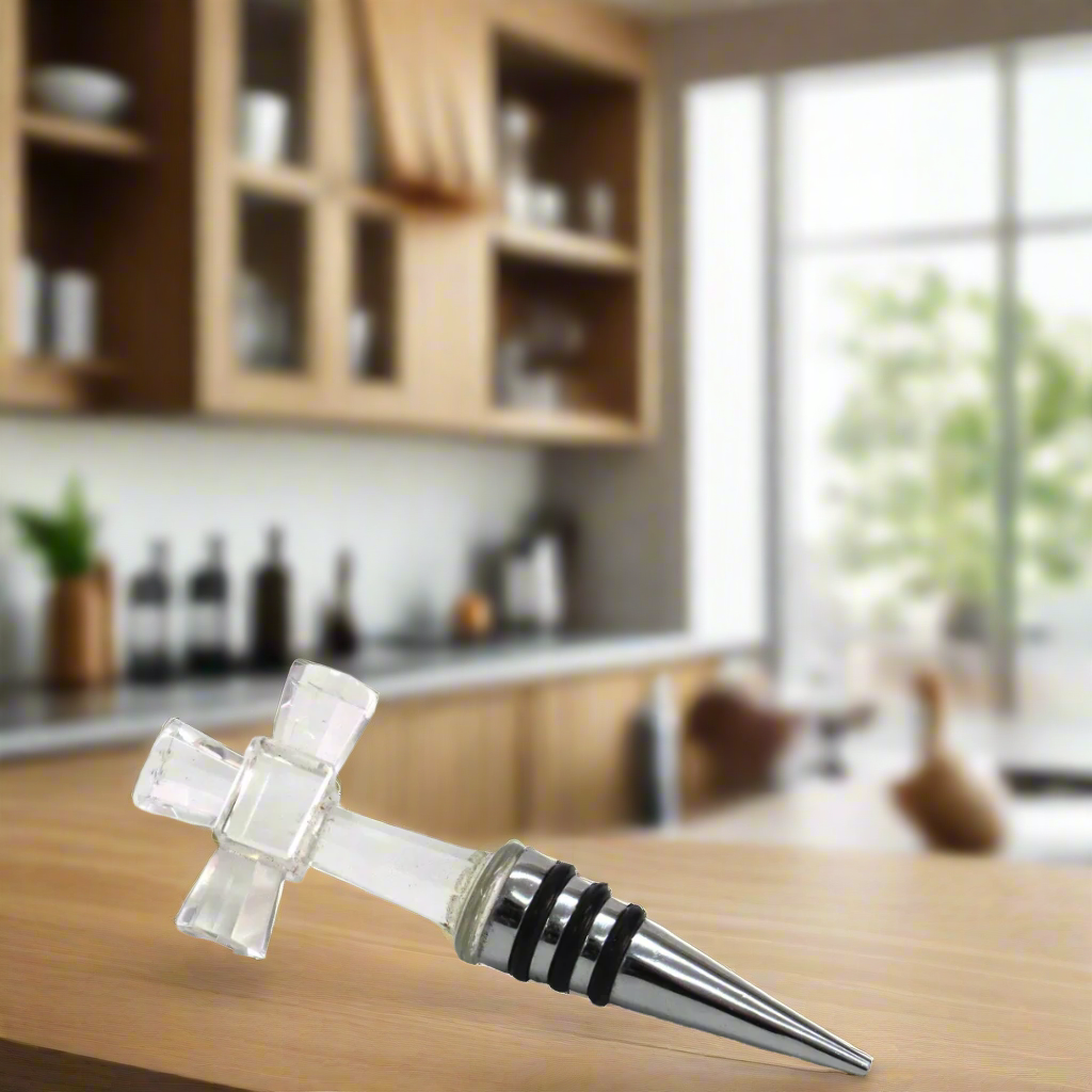 Maltese Cross Bottle Stopper: Elegance Meets Functionality
Elevate your wine and champagne game with our sophisticated Maltese Cross Bottle Stopper. This stylish and practical accessory is designed to keep your favorite beverages fresh and sealed, while adding a touch of elegance to any decanter.
Unique Design and Premium Quality