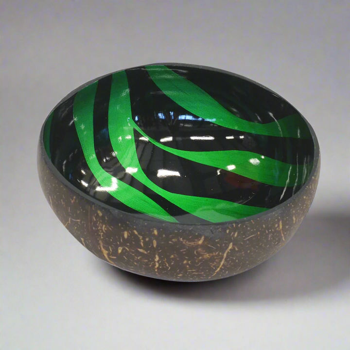 Mop coconut bowl zebra green