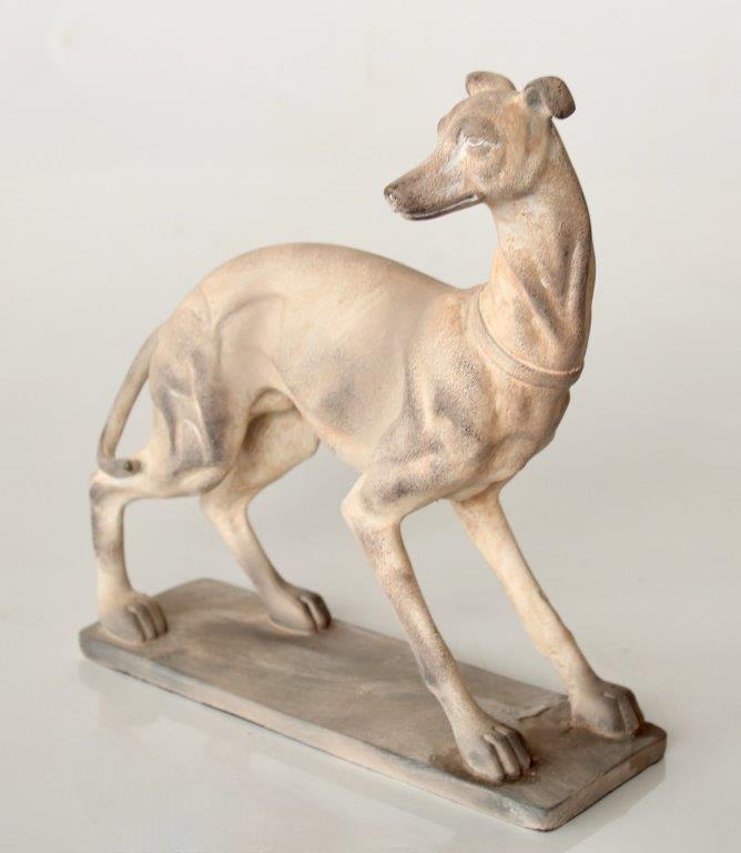 MEDIUM PALE WHIPPET 27X25X9CM