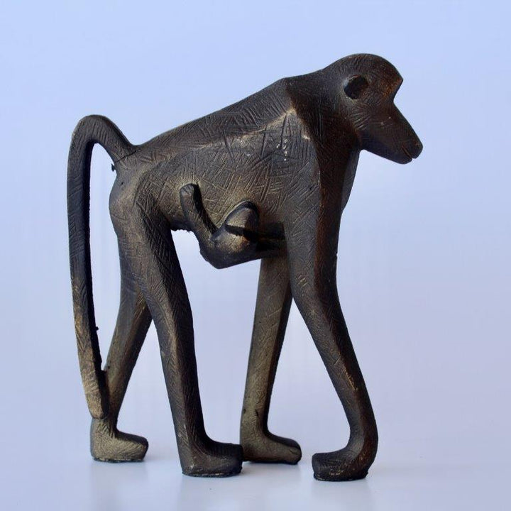 MONKEY WITH BABY 17X13CM