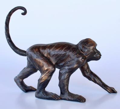 MONKEY WITH LONG TAIL 27X34X10CM