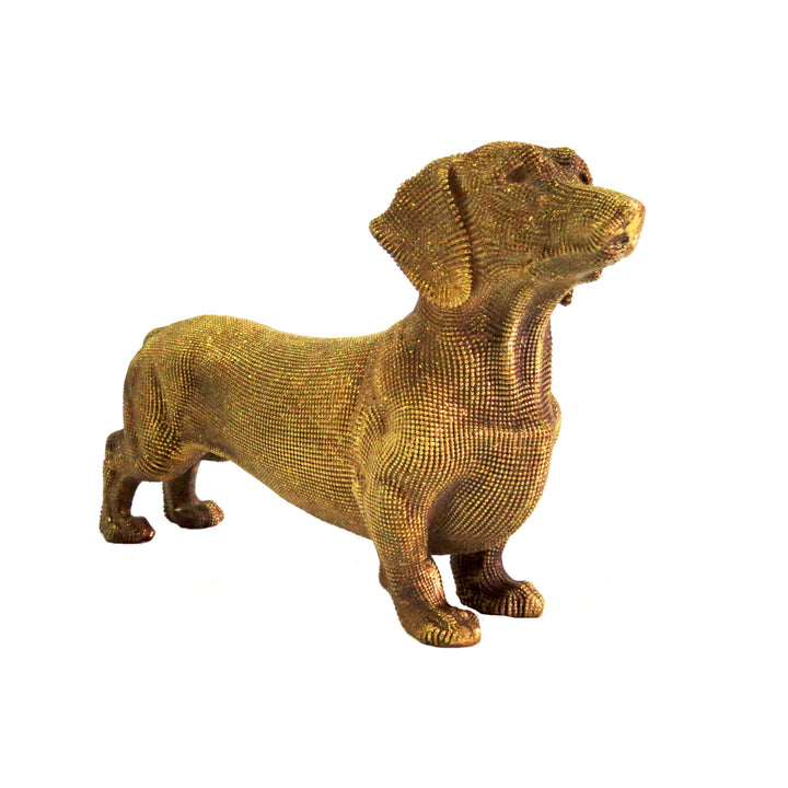 Discover the unique and stylish Leopoldina Sausage Dog: A Touch of Whimsy
Add a dash of personality to your home decor with the charming Leopoldina Sausage Dog. This exquisite, gold-colored figurine is sure to delight sausage dog lovers and design enthusiasts alike.
Unique Design