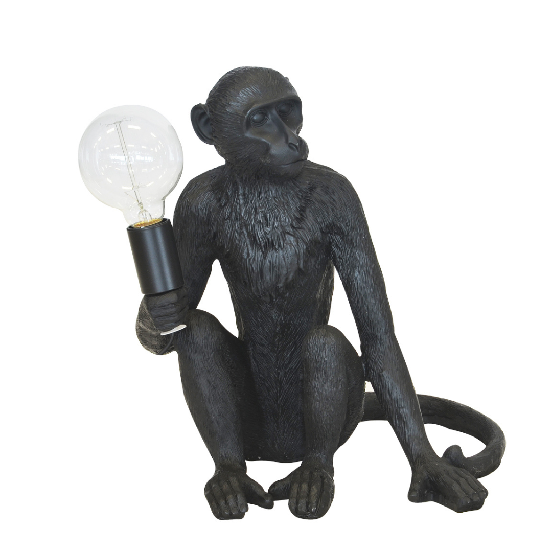 Resin Monkey Table Lamp - X-Large Black
Bring a touch of whimsy and sophistication to your home with the stunning Resin Monkey Table Lamp, expertly crafted from high-quality resin.
Design Features:
Size: 40cm (Height)
Crafted from high-quality resin
Striking black finish with ornamental lighting
Unique monkey design adds a touch of personality to any room
Interior Style:
Complements modern, bohemian, and eclectic interior styles
Adds a touch of elegance and playfulness to living rooms, bedrooms, and offices