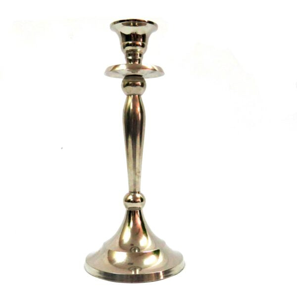 Candle Stand Silver
Elevate your home decor with our elegant Candle Stand Silver, perfect for adding a touch of sophistication to any space.
Timeless Design
Crafted from high-quality copper material (with a silver finish)
Height: 25 cm
Base: 10.5 cm diameter
Top: 5 cm diameter