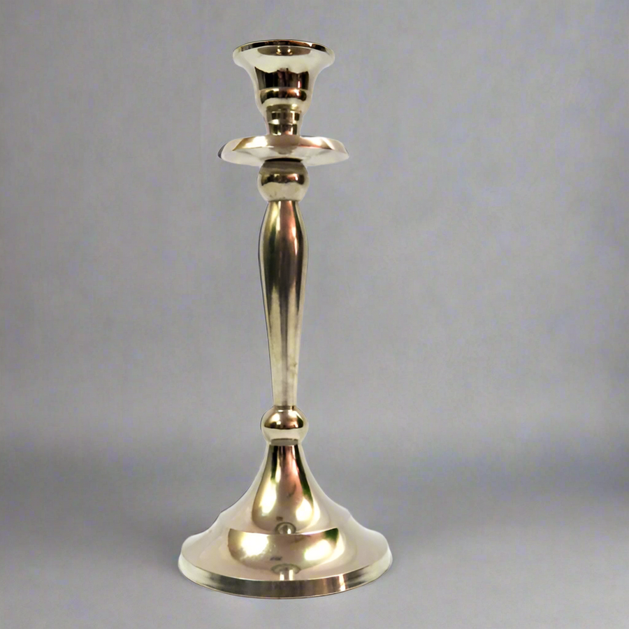 Candle Stand Silver
Elevate your home decor with our elegant Candle Stand Silver, perfect for adding a touch of sophistication to any space.
Timeless Design
Crafted from high-quality copper material (with a silver finish)
Height: 25 cm
Base: 10.5 cm diameter
Top: 5 cm diameter