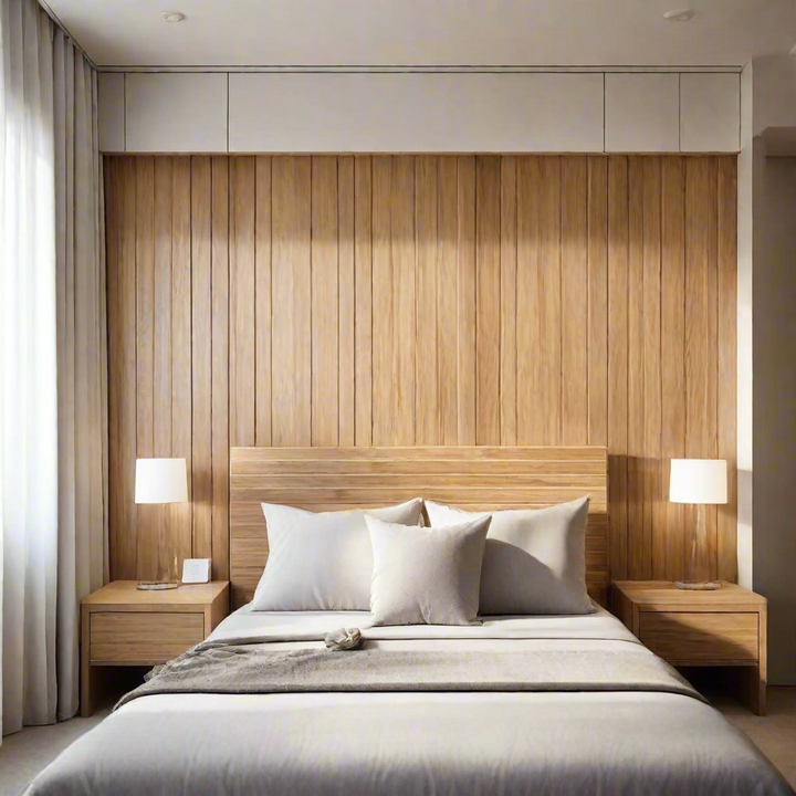 Slatted Wooden Headboard