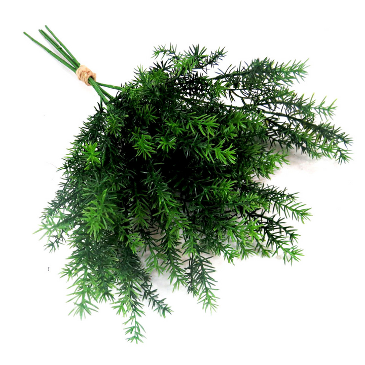 Asparagus Fern Bunch - Artificial Plants
Bring timeless elegance and lush greenery to your space with our stunning Asparagus Fern Bunch, expertly crafted for lasting beauty and effortless maintenance.
Key Features:
Realistic Appearance: Mimics the natural beauty of real ferns
Long-Lasting: 65cm artificial stems withstand the test of time
Low-Maintenance: No watering or pruning required
Versatile: Perfect for homes, offices, restaurants, or event decor.