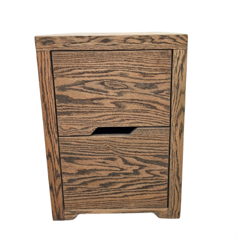 Soloblock New York pedestal Red Oak wood 500mm L x 500mm D x 700mm H