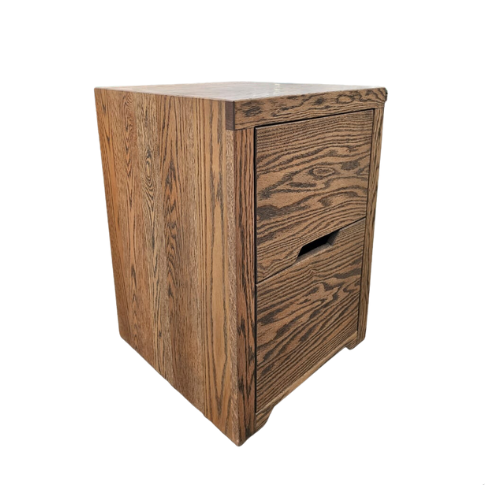 Soloblock New York pedestal Red Oak wood 500mm L x 500mm D x 700mm H