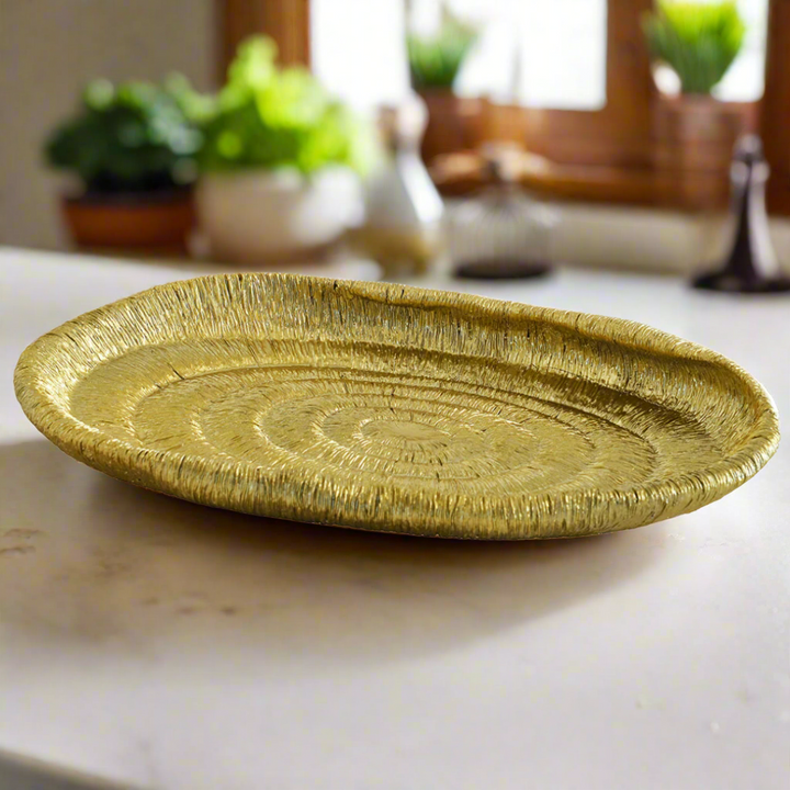 Coral platter gold