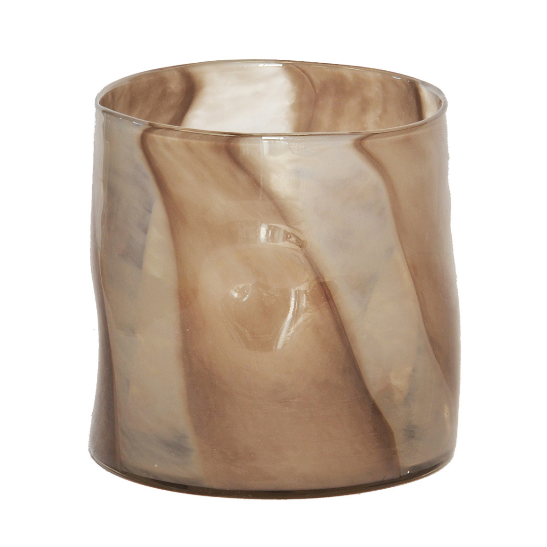 Make a statement in your home with this unique Lustre Mushroom Vase Small. With its modern brown and beige glass design, it will certainly add a touch of class to your interior decor. This 20CM (H) x 20CM (D) vase will help create a distinctive lifestyle within your home.  Lustre Mushroom Vase Small  20CM (H) X 20CM (D)  Brown and beige glass vase. interior decor  Unique Interior Lifestyle