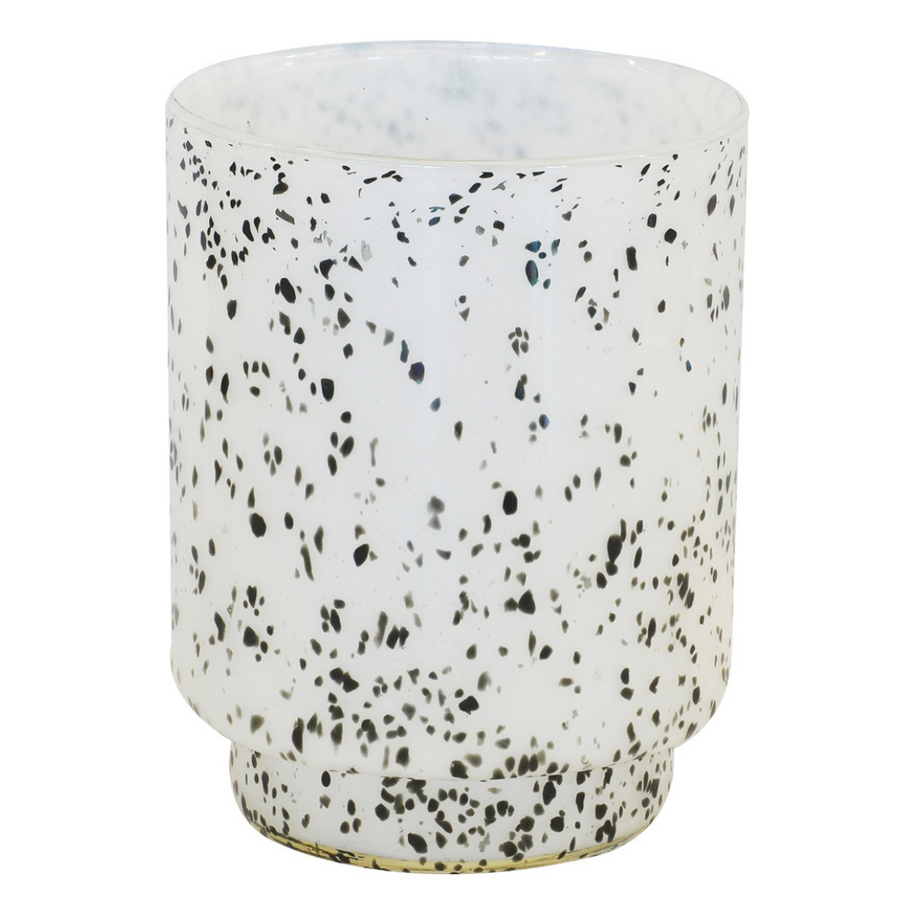 This Lustre sesame seed votive large measures 20 cm by 26 cm and offers a distinct design to any interior.  Lustre sesame seed votive large  Size: 20 x 26 cm  Unique Interiors