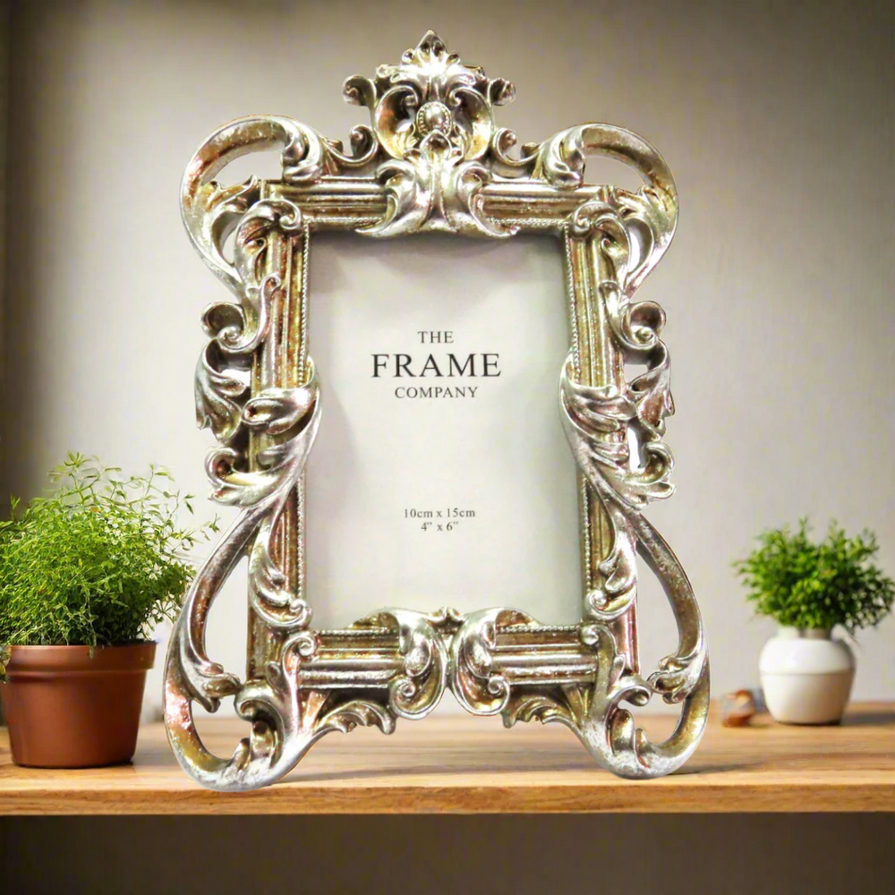 Victora Frame
Elevate your cherished memories with our stunning Victora Frame. Featuring a sophisticated silvery gold color, this beautiful frame is designed to hold 4"x6" photos and add a touch of elegance to any home decor.