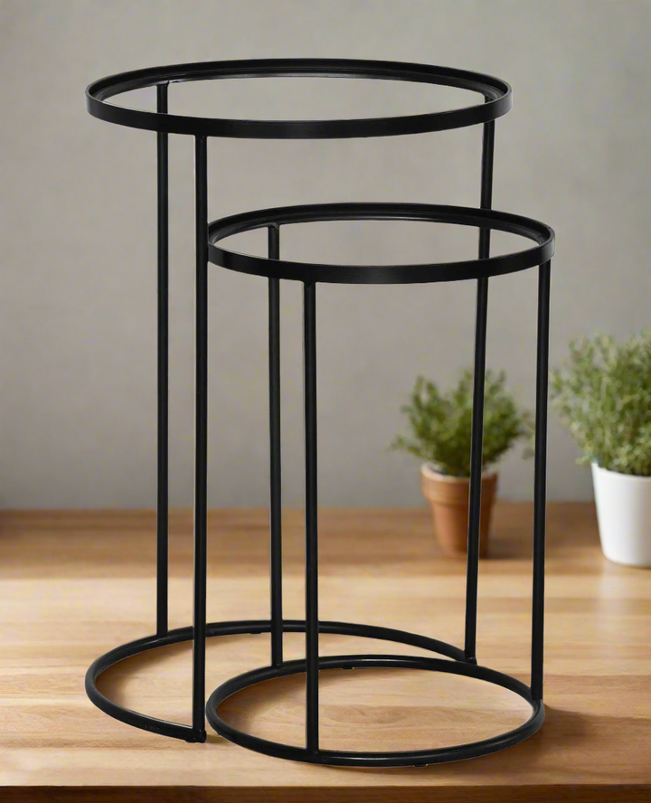 Metal Nesting stand set of 2