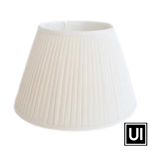 Unique Interiors Lifestyle Cream pleated shade 30X45X26 unique wood lifestyle