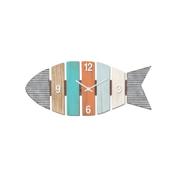 Unique Interiors Wall Clock - Colourful Fish