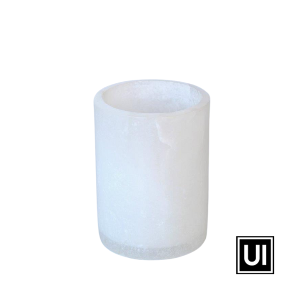 Unique Interiors White alabaster marble tumbler