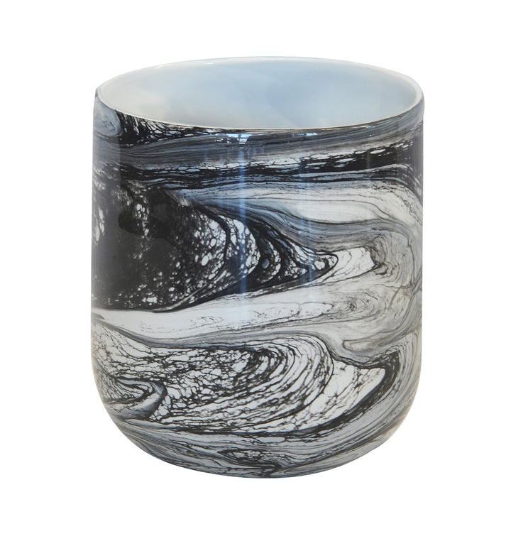 Lustre marble votive black large