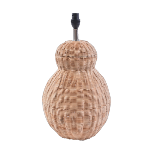 Rattan lamp brown 26 x 26 x 46cm