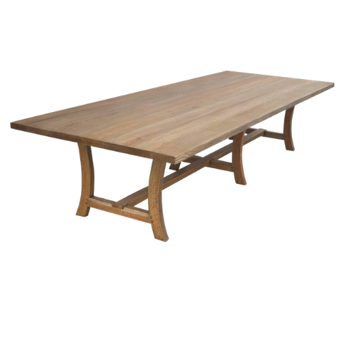 Solo block oak kansas leg table 3000mm x 1100mm