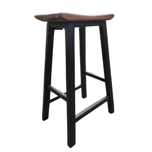 Solo block solid barstool industrial