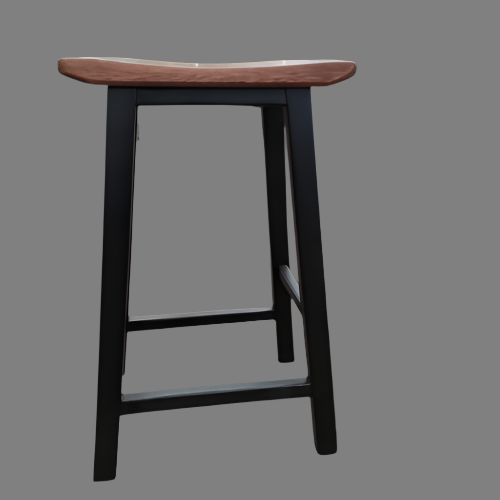 Solo block solid barstool industrial 75cm H