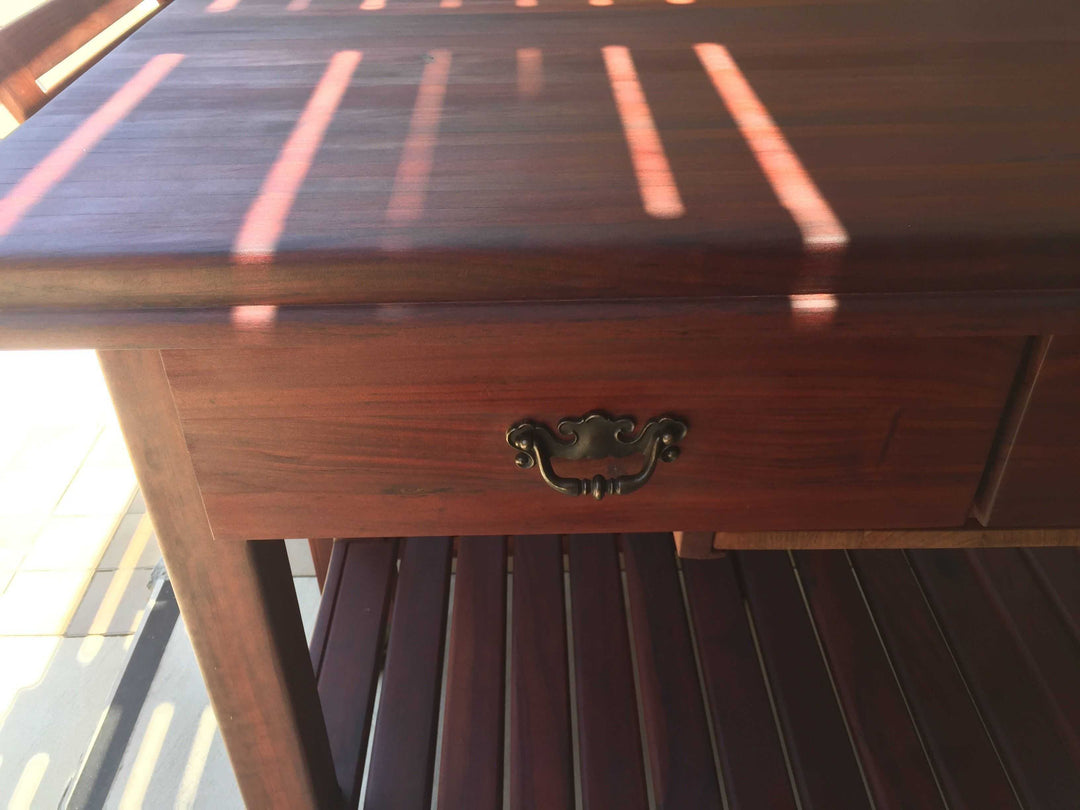 Teak Butcher Trolley