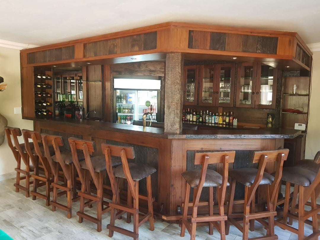 Solo Block Custom made Rhodesian Teak bar