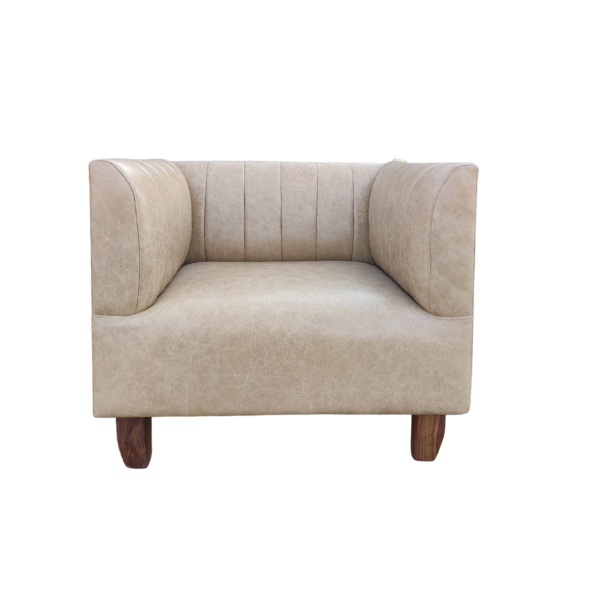 Soloblock king John Occasional Chair with leather Unique Interiors