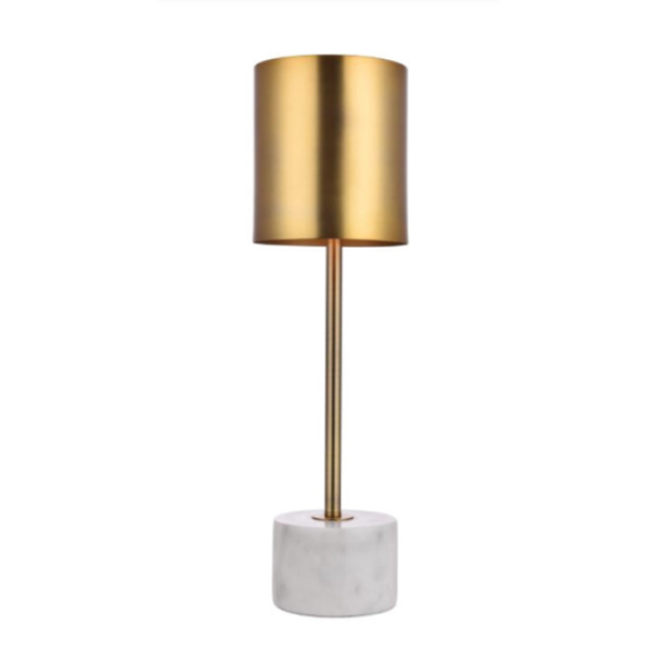 Marble & gold crown lamp