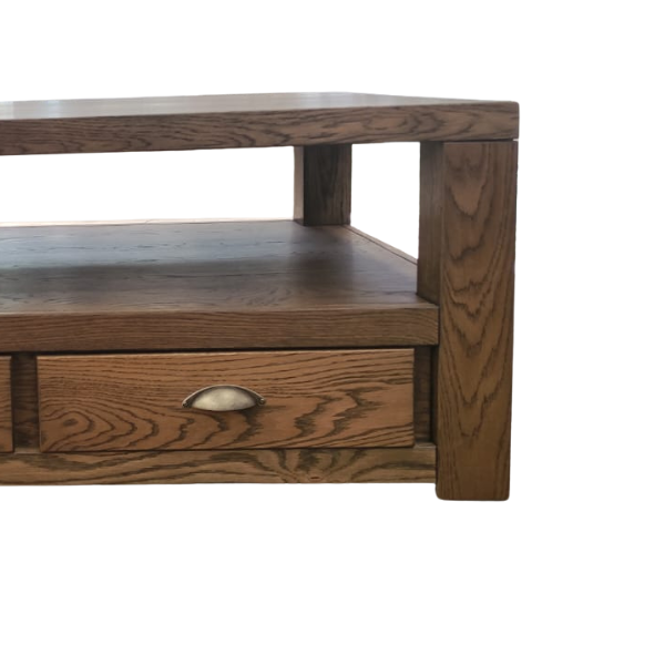 Soloblock classic coffee table red oak